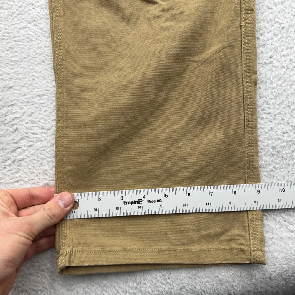 Eastern Mountain Sports Mens 34x30 Khaki Canvas Utility Work Pants S18M0846